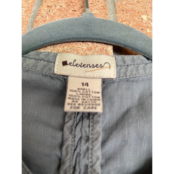 Anthropologie Elevenses Button-Up Blouse With Ruched Details & Long Sleeves - Picture 4 of 10